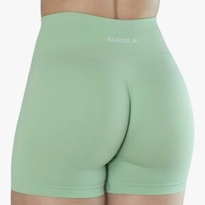 Aurola Green Workout Shorts